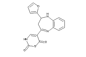 5-[2-(2-furyl)-2,3-dihydro-1H-1,5-benzodiazepin-4-yl]-3H-1,3-thiazine-2,6-quinone
