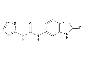 1-(2-keto-3H-1,3-benzoxazol-5-yl)-3-thiazol-2-yl-urea