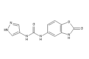 1-(2-keto-3H-1,3-benzoxazol-5-yl)-3-(1H-pyrazol-4-yl)urea