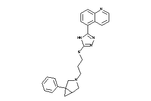5-[5-[3-(5-phenyl-3-azabicyclo[3.1.0]hexan-3-yl)propylthio]-4H-1,2,4-triazol-3-yl]quinoline