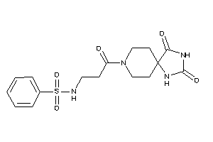 N-[3-(1,3-diketo-2,4,8-triazaspiro[4.5]decan-8-yl)-3-keto-propyl]benzenesulfonamide