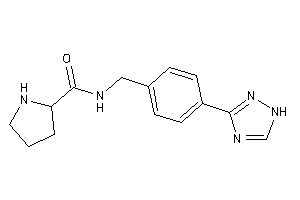 Image of N-[4-(1H-1,2,4-triazol-3-yl)benzyl]pyrrolidine-2-carboxamide