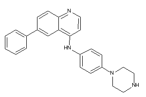 (6-phenyl-4-quinolyl)-(4-piperazinophenyl)amine