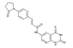 N-(2,4-diketo-1H-pyrido[2,3-d]pyrimidin-6-yl)-3-[4-(2-ketopyrrolidino)phenyl]acrylamide