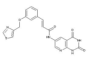 N-(2,4-diketo-1H-pyrido[2,3-d]pyrimidin-6-yl)-3-[3-(thiazol-4-ylmethoxy)phenyl]acrylamide