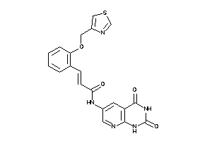 N-(2,4-diketo-1H-pyrido[2,3-d]pyrimidin-6-yl)-3-[2-(thiazol-4-ylmethoxy)phenyl]acrylamide