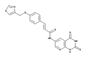 N-(2,4-diketo-1H-pyrido[2,3-d]pyrimidin-6-yl)-3-[4-(thiazol-4-ylmethoxy)phenyl]acrylamide