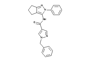 1-benzyl-N-(2-phenyl-5,6-dihydro-4H-cyclopenta[c]pyrazol-3-yl)pyrazole-4-carboxamide