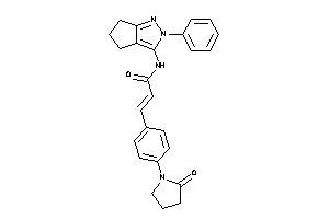 3-[4-(2-ketopyrrolidino)phenyl]-N-(2-phenyl-5,6-dihydro-4H-cyclopenta[c]pyrazol-3-yl)acrylamide