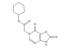 2-(7-keto-2-thioxo-3H-thiazolo[4,5-d]pyrimidin-6-yl)acetic Acid Cyclohexyl Ester