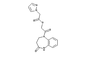 2-pyrazol-1-ylacetic Acid [2-keto-2-(4-keto-3,5-dihydro-2H-1,5-benzodiazepin-1-yl)ethyl] Ester