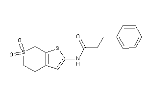 N-(6,6-diketo-5,7-dihydro-4H-thieno[2,3-c]thiopyran-2-yl)-3-phenyl-propionamide