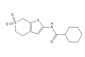 N-(6,6-diketo-5,7-dihydro-4H-thieno[2,3-c]thiopyran-2-yl)cyclohexanecarboxamide