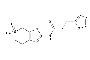 N-(6,6-diketo-5,7-dihydro-4H-thieno[2,3-c]thiopyran-2-yl)-3-(2-furyl)propionamide