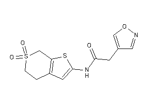 N-(6,6-diketo-5,7-dihydro-4H-thieno[2,3-c]thiopyran-2-yl)-2-isoxazol-4-yl-acetamide