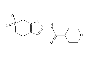 N-(6,6-diketo-5,7-dihydro-4H-thieno[2,3-c]thiopyran-2-yl)tetrahydropyran-4-carboxamide