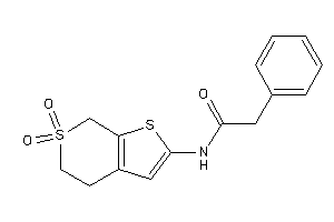 N-(6,6-diketo-5,7-dihydro-4H-thieno[2,3-c]thiopyran-2-yl)-2-phenyl-acetamide