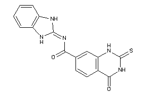 Image of N-(1,3-dihydrobenzimidazol-2-ylidene)-4-keto-2-thioxo-1H-quinazoline-7-carboxamide