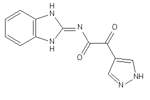 Image of N-(1,3-dihydrobenzimidazol-2-ylidene)-2-keto-2-(1H-pyrazol-4-yl)acetamide