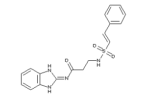 Image of N-(1,3-dihydrobenzimidazol-2-ylidene)-3-(styrylsulfonylamino)propionamide