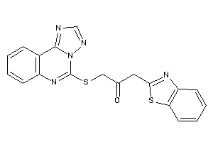 Image of 1-(1,3-benzothiazol-2-yl)-3-([1,2,4]triazolo[1,5-c]quinazolin-5-ylthio)acetone