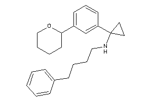 Image of 4-phenylbutyl-[1-(3-tetrahydropyran-2-ylphenyl)cyclopropyl]amine