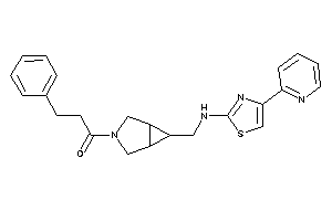 3-phenyl-1-[6-[[[4-(2-pyridyl)thiazol-2-yl]amino]methyl]-3-azabicyclo[3.1.0]hexan-3-yl]propan-1-one