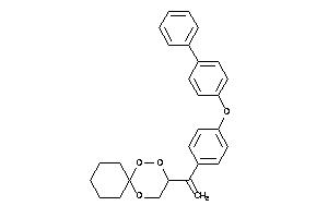 3-[1-[4-(4-phenylphenoxy)phenyl]vinyl]-1,4,5-trioxaspiro[5.5]undecane
