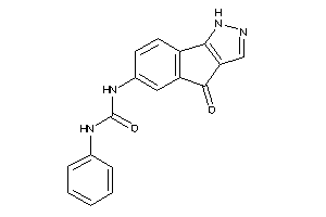 1-(4-keto-1H-indeno[1,2-c]pyrazol-6-yl)-3-phenyl-urea