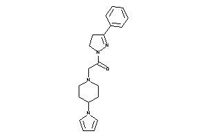 1-(3-phenyl-2-pyrazolin-1-yl)-2-(4-pyrrol-1-ylpiperidino)ethanone