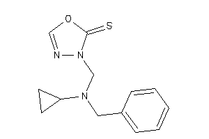 Image of 3-[[benzyl(cyclopropyl)amino]methyl]-1,3,4-oxadiazole-2-thione