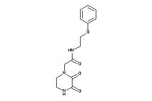 2-(2,3-diketopiperazino)-N-(2-phenoxyethyl)acetamide