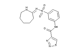 N-[3-(azepan-2-ylideneamino)sulfonylphenyl]thiadiazole-4-carboxamide
