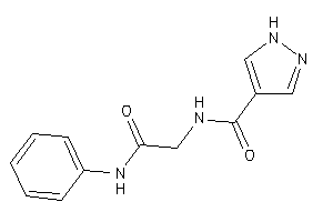 Image of N-(2-anilino-2-keto-ethyl)-1H-pyrazole-4-carboxamide