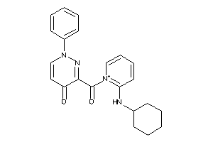 3-[2-(cyclohexylamino)pyridin-1-ium-1-carbonyl]-1-phenyl-pyridazin-4-one