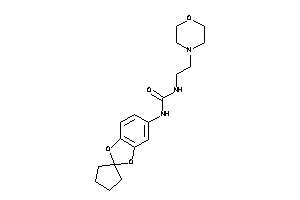 1-(2-morpholinoethyl)-3-spiro[1,3-benzodioxole-2,1'-cyclopentane]-5-yl-urea