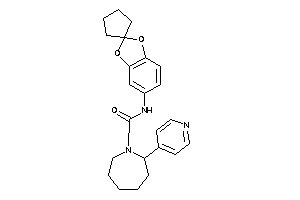 2-(4-pyridyl)-N-spiro[1,3-benzodioxole-2,1'-cyclopentane]-5-yl-azepane-1-carboxamide