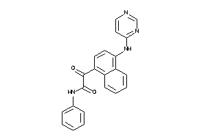 Image of 2-keto-N-phenyl-2-[4-(4-pyrimidylamino)-1-naphthyl]acetamide