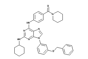 [4-[[9-(3-benzoxyphenyl)-2-(cyclohexylamino)purin-6-yl]amino]phenyl]-piperidino-methanone