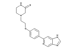 4-[2-[4-(1H-imidazo[4,5-c]pyridin-6-yl)phenoxy]ethyl]piperazin-2-one