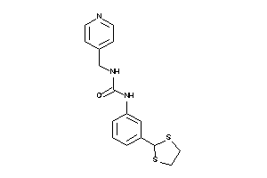 1-[3-(1,3-dithiolan-2-yl)phenyl]-3-(4-pyridylmethyl)urea