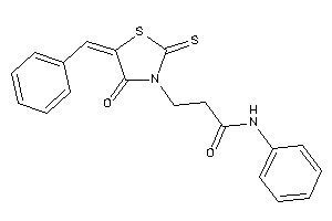 3-(5-benzal-4-keto-2-thioxo-thiazolidin-3-yl)-N-phenyl-propionamide