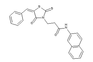 3-(5-benzal-4-keto-2-thioxo-thiazolidin-3-yl)-N-(2-naphthyl)propionamide