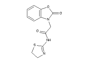 2-(2-keto-1,3-benzoxazol-3-yl)-N-(2-thiazolin-2-yl)acetamide