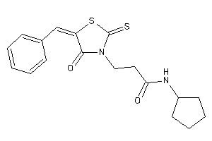 3-(5-benzal-4-keto-2-thioxo-thiazolidin-3-yl)-N-cyclopentyl-propionamide