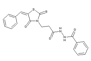 N'-[3-(5-benzal-4-keto-2-thioxo-thiazolidin-3-yl)propanoyl]benzohydrazide