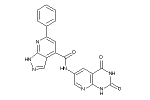 N-(2,4-diketo-1H-pyrido[2,3-d]pyrimidin-6-yl)-6-phenyl-1H-pyrazolo[3,4-b]pyridine-4-carboxamide