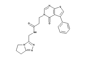 N-(6,7-dihydro-5H-pyrrolo[2,1-c][1,2,4]triazol-3-ylmethyl)-3-(4-keto-5-phenyl-thieno[2,3-d]pyrimidin-3-yl)propionamide