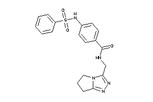 4-(benzenesulfonamido)-N-(6,7-dihydro-5H-pyrrolo[2,1-c][1,2,4]triazol-3-ylmethyl)benzamide