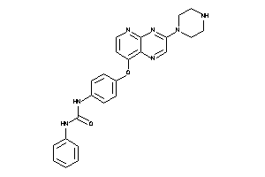1-phenyl-3-[4-(3-piperazinopyrido[2,3-b]pyrazin-8-yl)oxyphenyl]urea